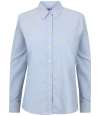 H511 Ladies L/Sleeve Classic Oxford Light Blue colour image